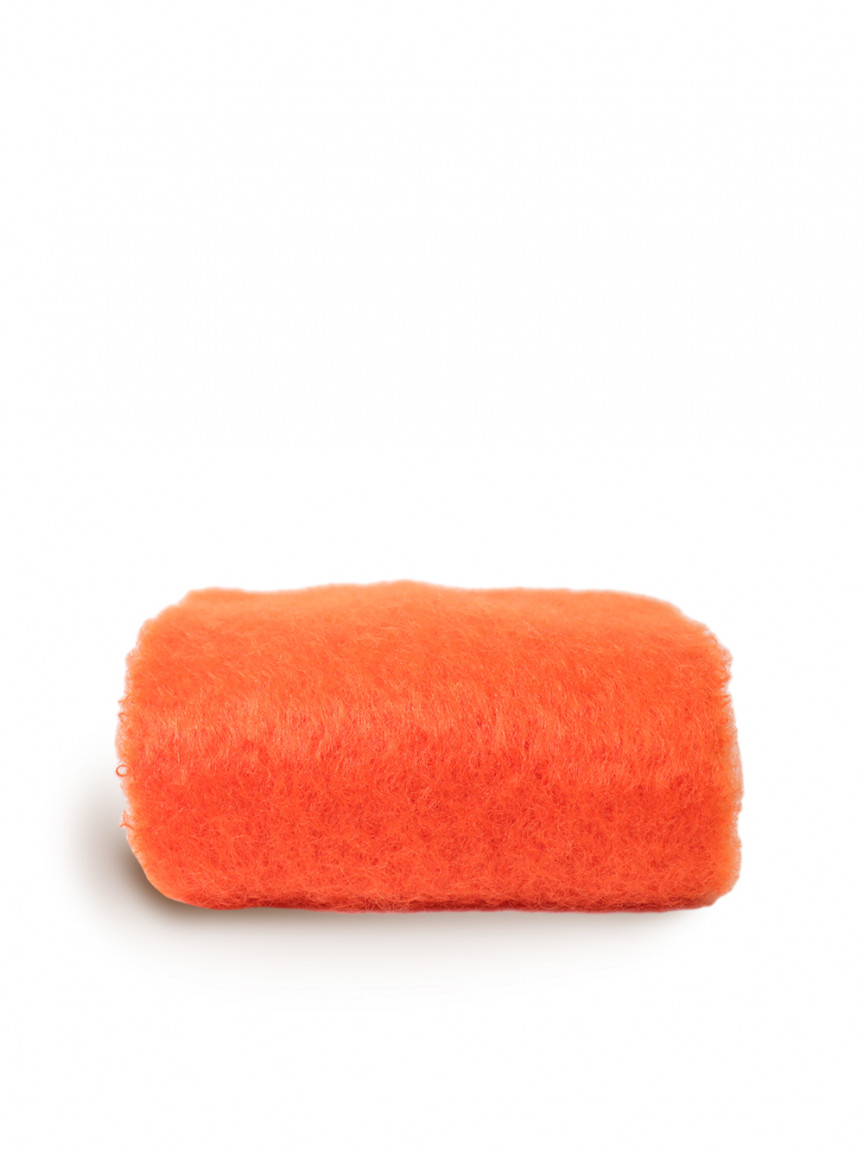 Bufanda de Mohair naranja intenso 18x170 Mantas Ezcaray