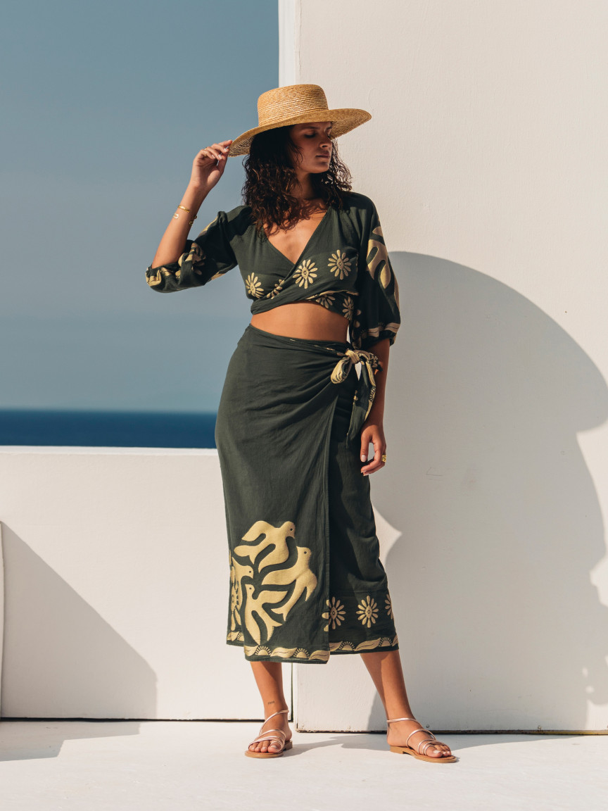 Falda Kira Boho Skirt Nema Resort Wear