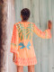 Vestido Corto Bordado en Naranja Nema Resort Wear