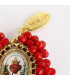 Medalla religiosa bordada Sagrado Corazón Basileia
