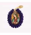 Medalla religiosa grande Virgen de Guadalupe marino Basileia