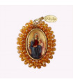Medalla religiosa grande Santa Ana y la Virgen Niña Basileia