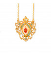 Collar Sagrado Corazón corona turquesa Basileia