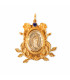 Medalla Virgen de Guadalupe hojas Basileia