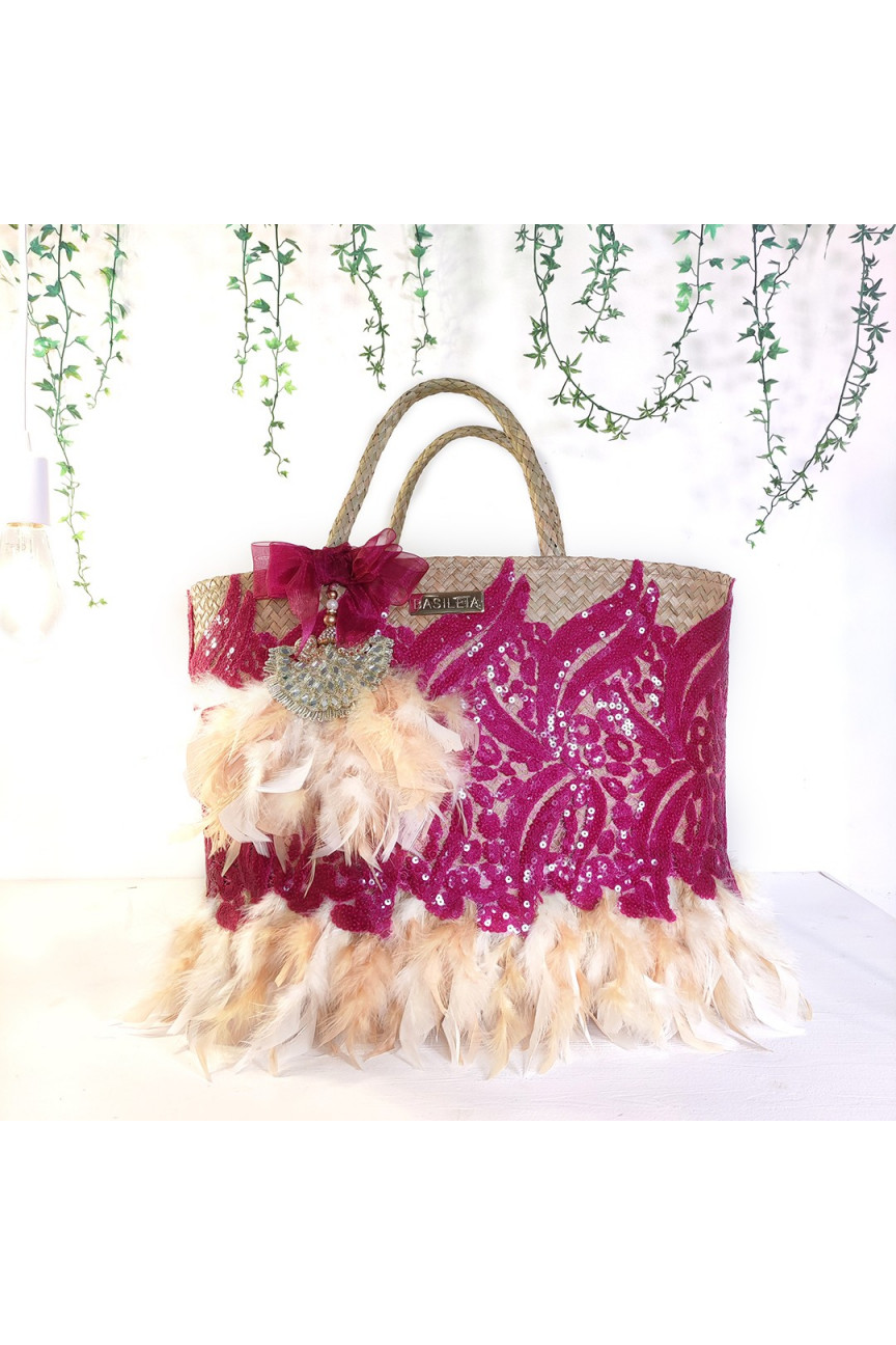 Bolso artesanal Maya Basileia Edición Limitada Basileia - Cesta de palma