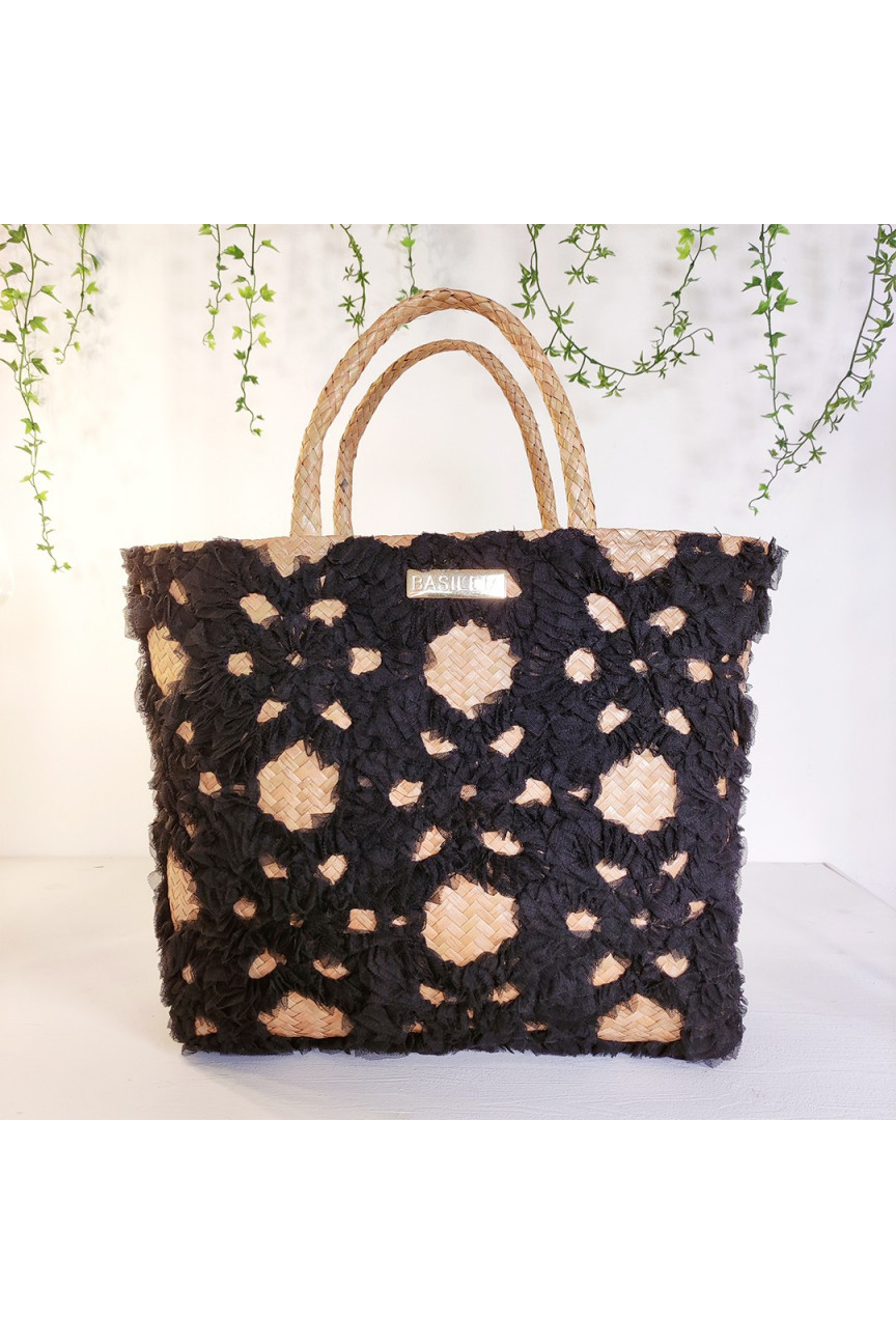 Bolso artesanal Santorini Basileia Edición Limitada - Cesta de palma