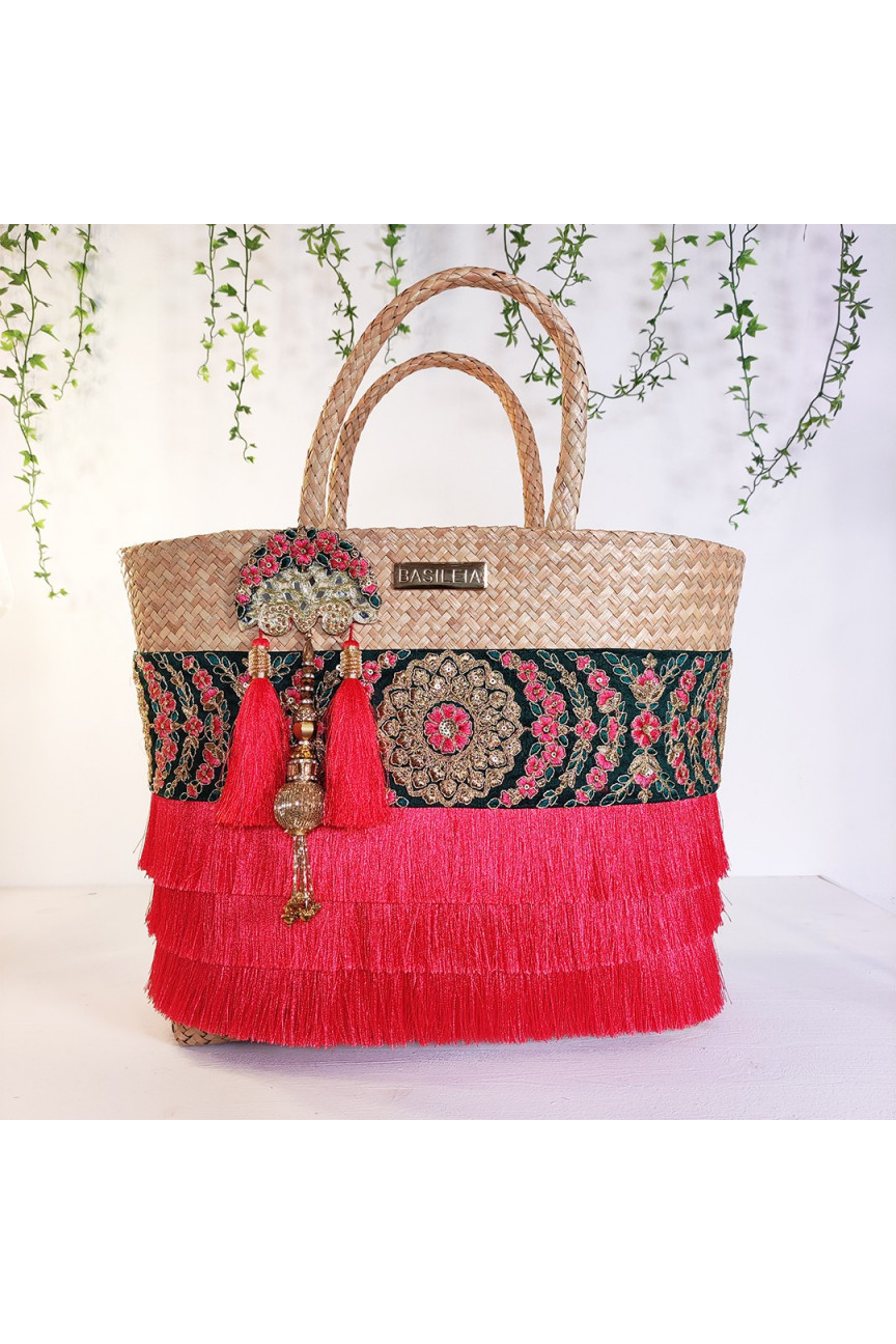 Bolso artesanal Nara Basileia Edición Limitada - Cesta de palma