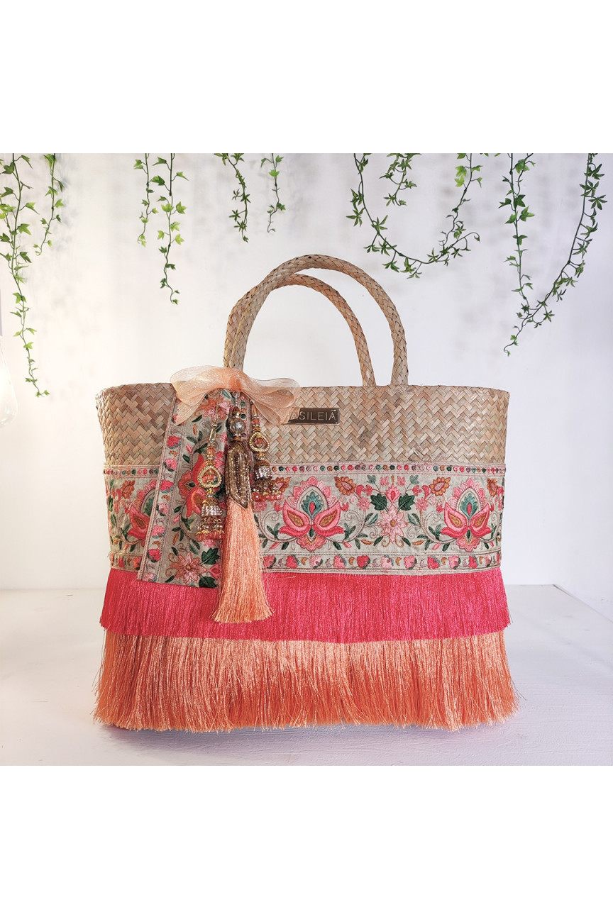 Bolso artesanal Saiko Basileia Edición Limitada - Cesta de palma