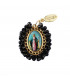 Medalla religiosa mediana Virgen Milagrosa negro Basileia