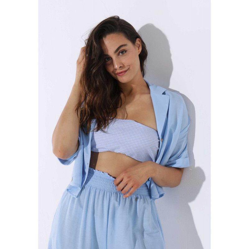 BLUSA IVY AZUL CLARO AND ME UNLIMITED